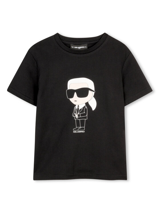 Karl Lagerfeld Kids Karl Lagerfeld Kids Camiseta Z31096 D Negro Regular Fit