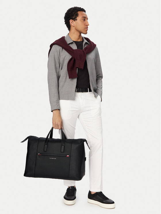 Tommy Hilfiger Krepšys Tommy Hilfiger Th Corp Duffle AM0AM14044 Juoda