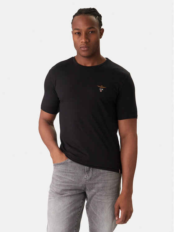 Aeronautica Militare Aeronautica Militare Set t-shirt majica﻿ AM1UTI001B Crna Regular Fit