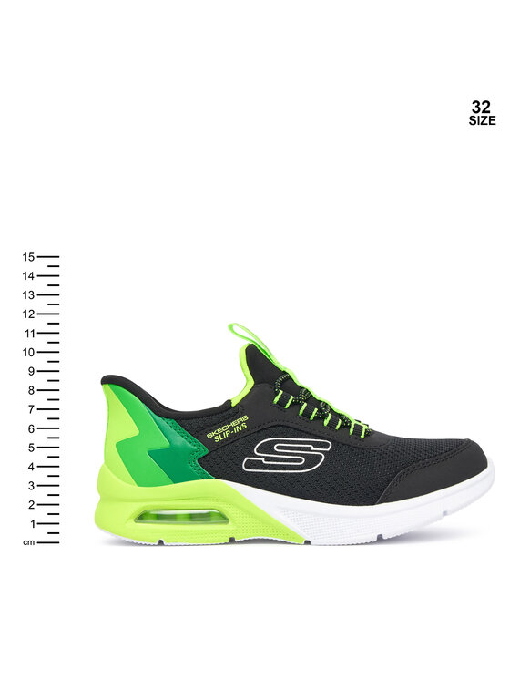 Skechers Snīkeri Skechers MICROSPEC MAX - BRISK-STRIPE 403890L/BKLM Melns