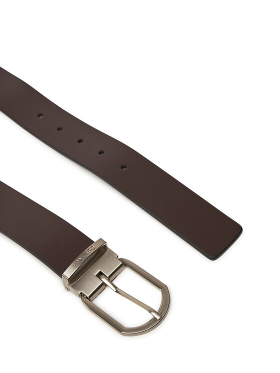 Calvin Klein Pánsky opasok Calvin Klein Adj Casual Round 35Mm K50K512838 Hnedá