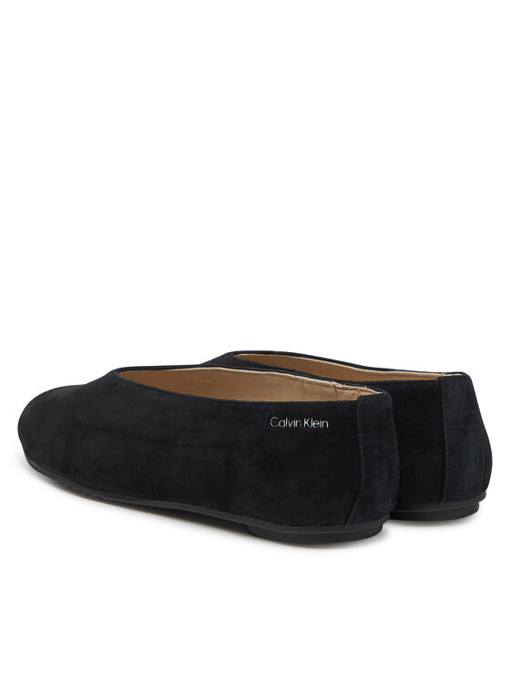 Calvin Klein Балеринки Calvin Klein Ballerina Round Hw Sue HW0HW02565 Черен