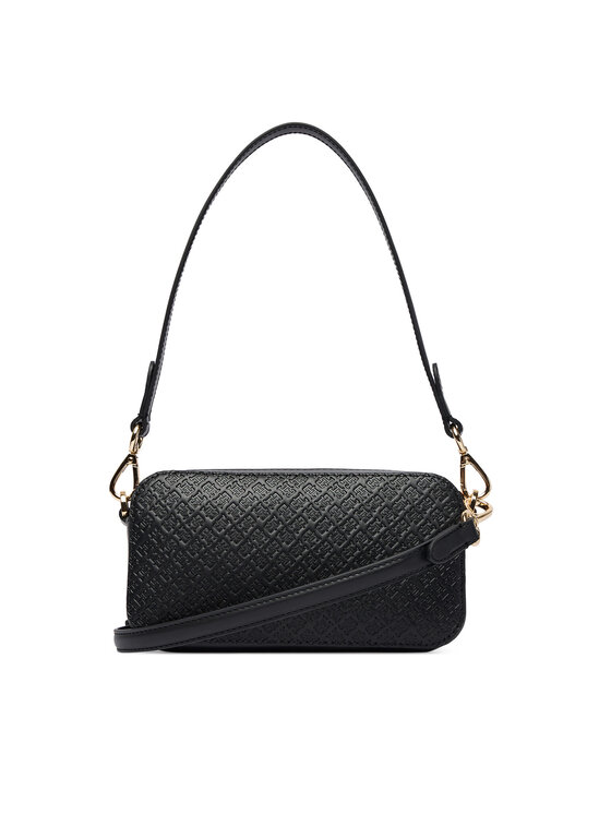 Tommy Hilfiger Ročna torba Tommy Hilfiger Th Daily Camera Bag Mono AW0AW18414 Črna
