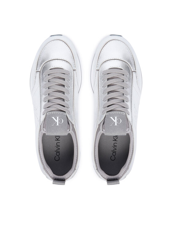 Calvin Klein Superge Calvin Klein Retro Runner Metallic HW0HW03287 Srebrna