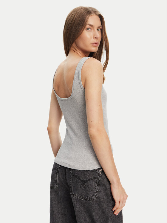 Guess Jeans Guess Jeans Топ W5YP35 KA0H1 Сірий Regular Fit