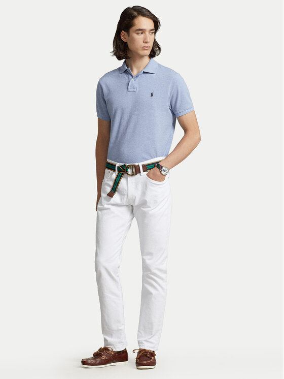 Polo Ralph Lauren Polo Ralph Lauren Поло 710666998007 Голубий Custom Slim Fit