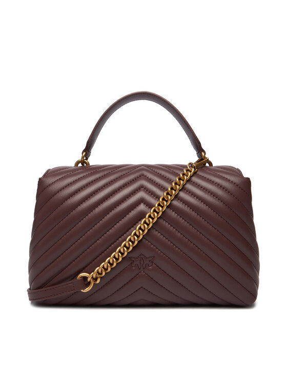 PINKO Kabelka PINKO Love Lady Puff Classic Cl Al 25-26 PLTT 100043 A0GK Bordová