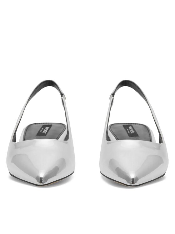 Nine West Baleriny Nine West WFA2609-1 Srebrny