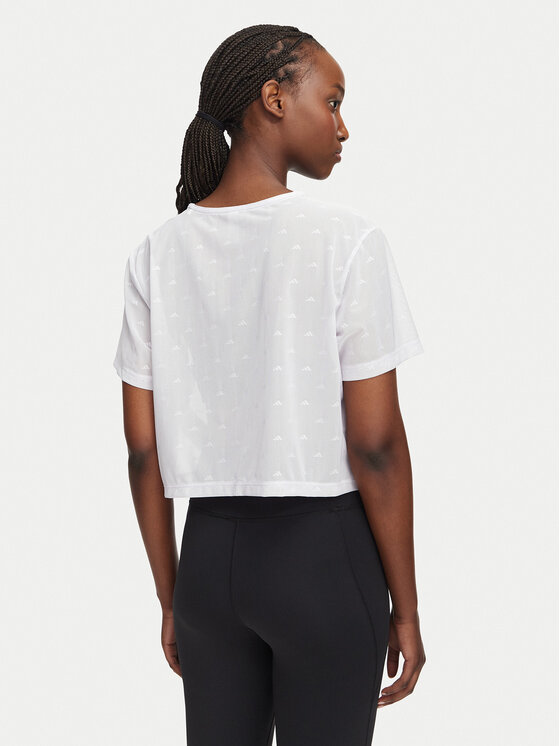 adidas adidas Marškinėliai Strength Essentials Workout Boxy Mesh KT3828 Balta Relaxed Fit