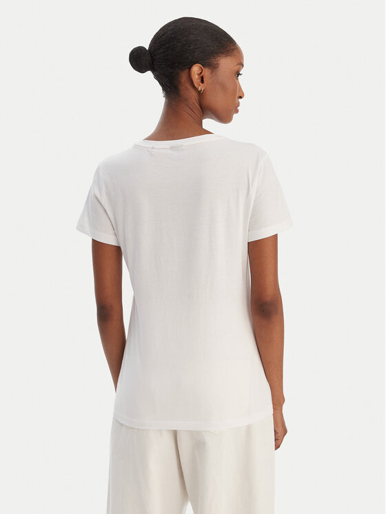 BOSS BOSS Camiseta Elove 50554696 Blanco Slim Fit