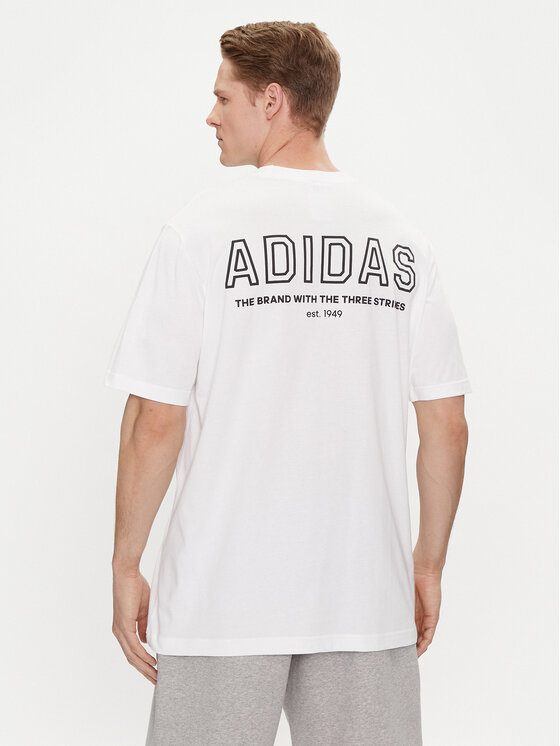 adidas adidas Футболка IR8364 Білий Loose Fit