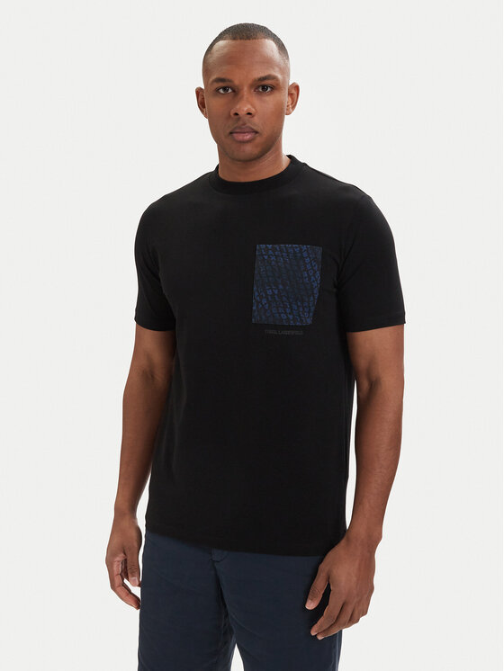 KARL LAGERFELD KARL LAGERFELD Camiseta 755044 562221 Negro Regular Fit