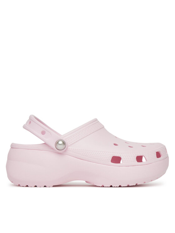 Şlapi Crocs Classic Platform Pearl Clog 211231 Roz | Epantofi.ro