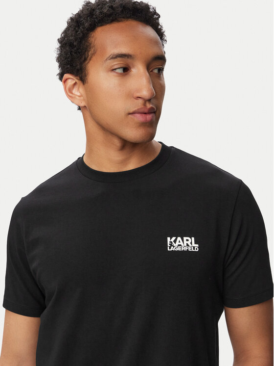 KARL LAGERFELD KARL LAGERFELD Camiseta 755781 563235 Negro Regular Fit