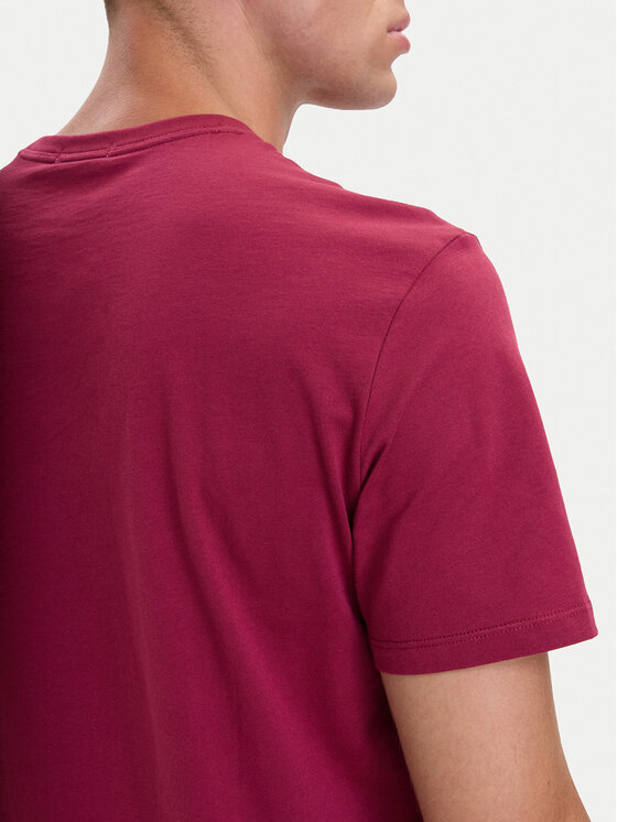 Calvin Klein Calvin Klein Camiseta Logo 30s LV04LD230G Rojo oscuro Regular Fit