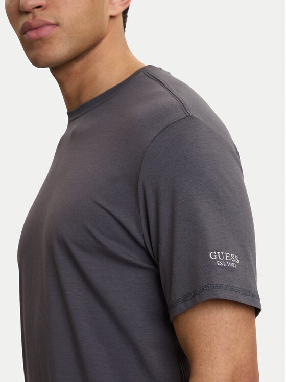 Guess Guess Футболка M6RI62 JR06K Сірий Regular Fit