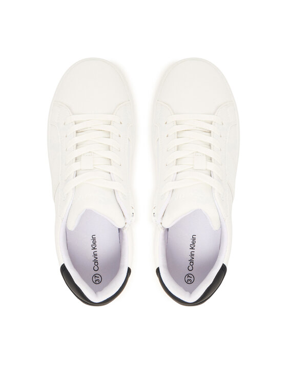 Calvin Klein Sneakers Calvin Klein Low Cut Lace-Up V3X9-83293-1355 D Alb