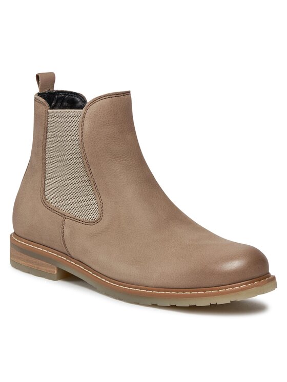 Tamaris Kotníková obuv s elastickým prvkem Tamaris 1-25056-41 Hnědá