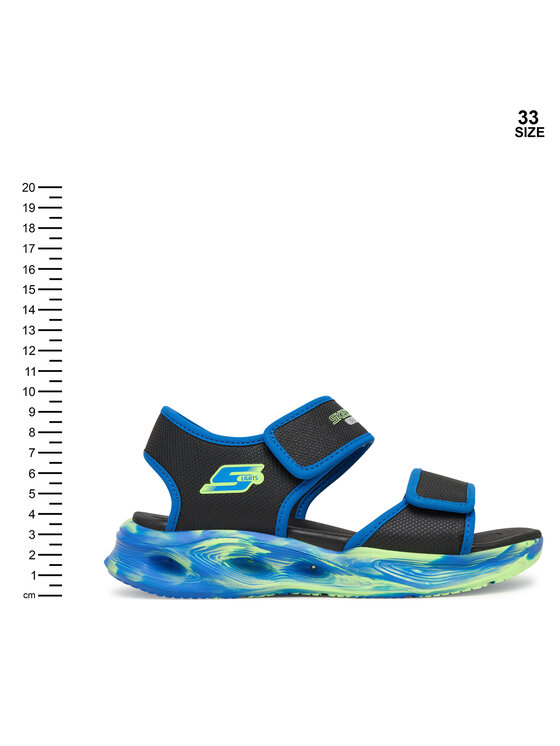 Skechers Босоніжки Skechers S-Lights: Sola Glow Sandal - Fusion Brights 407032L/BKBL Чорний