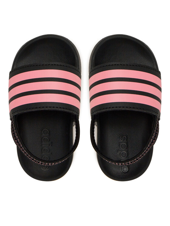 adidas Sandały adidas adilette Estrap JR5325 Czarny