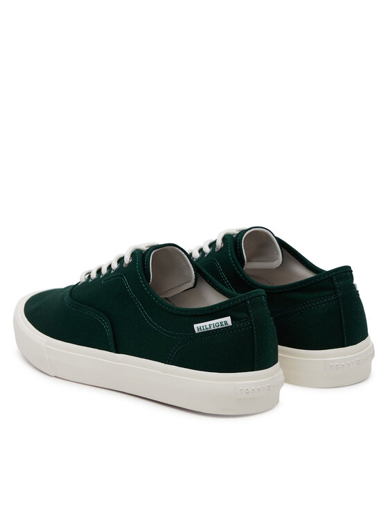 Tommy Hilfiger Zapatillas de tenis Tommy Hilfiger Th Hi Vulc Low Oxford Twill FM0FM05400 Verde