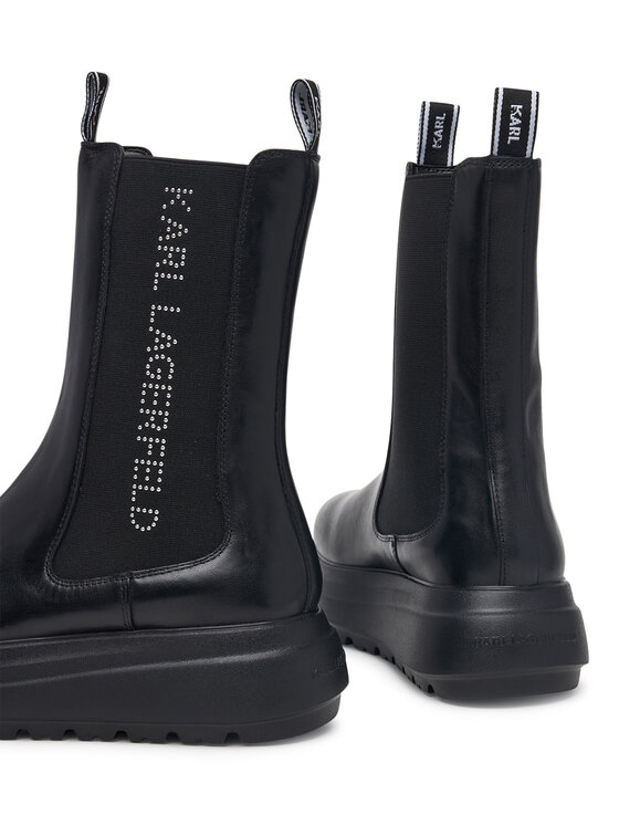 KARL LAGERFELD Μποτάκια με λάστιχο KARL LAGERFELD Katya KL46660 Μαύρο