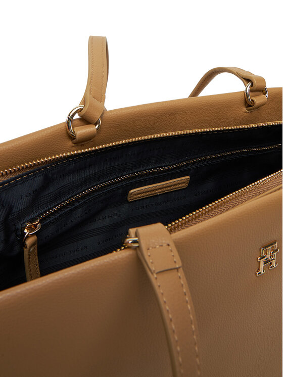 Tommy Hilfiger Torbica Tommy Hilfiger Th Legacy Tote AW0AW17197 Smeđa