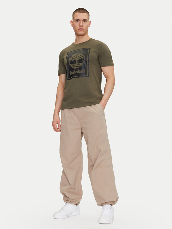 Timberland Timberland Футболка TB0A5WQQ Зелений Regular Fit