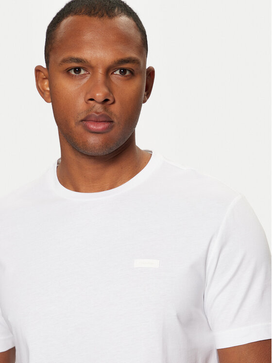 Calvin Klein Calvin Klein T-shirt Smooth Cotton T-Shirt K10K112229 Bianco Regular Fit