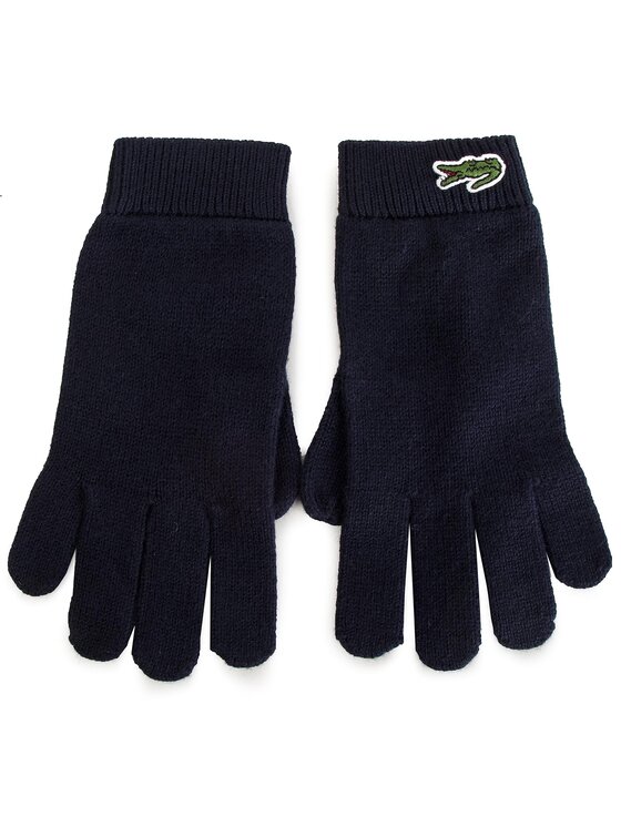Lacoste Комплект шапка и ръкавици Lacoste RB2387 Тъмносин