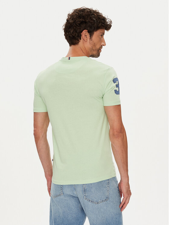U.S. Polo Assn. U.S. Polo Assn. Póló MUP3311 Zöld Slim Fit