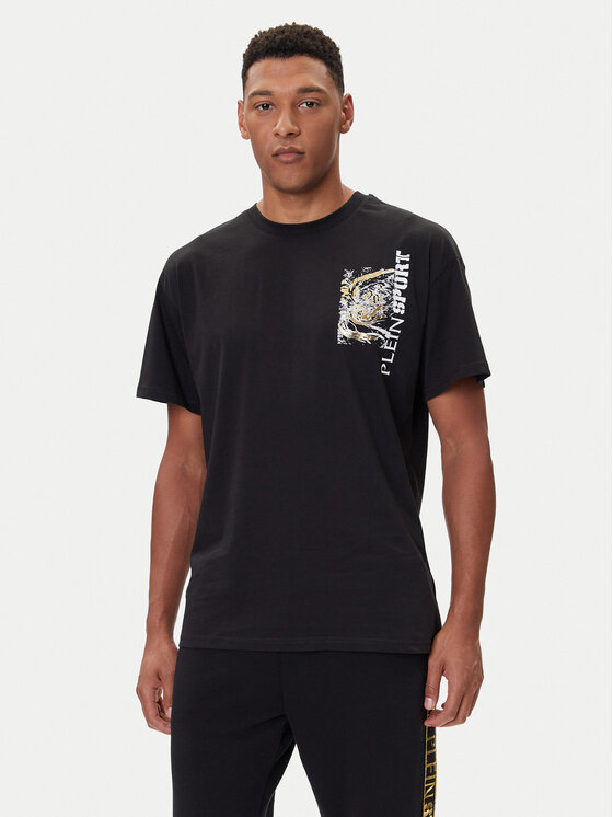 Plein Sport Plein Sport Футболка FAEC MTK8368 STE001N Чорний Loose Fit