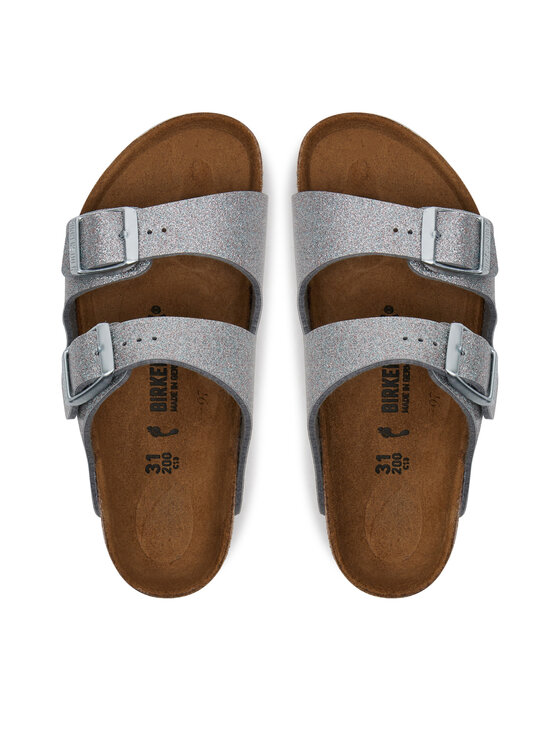 Birkenstock Παντόφλες Birkenstock Arizona Kids 1029468 S Ασημί