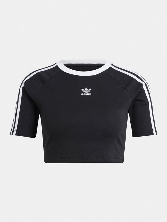 adidas adidas Футболка 3-Stripes Baby IU2532 Чорний Slim Fit