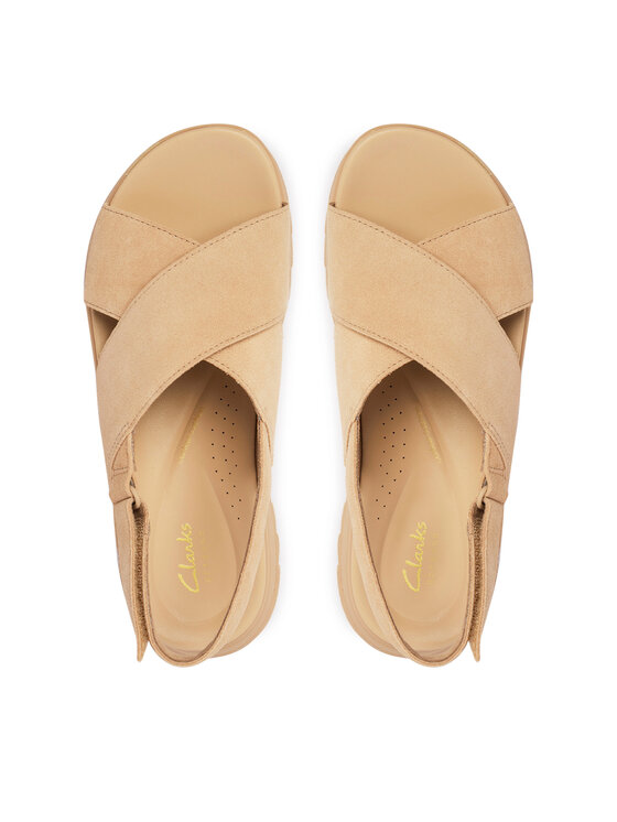 Clarks Босоніжки Clarks DashLite Wish 26185883 Бежевий