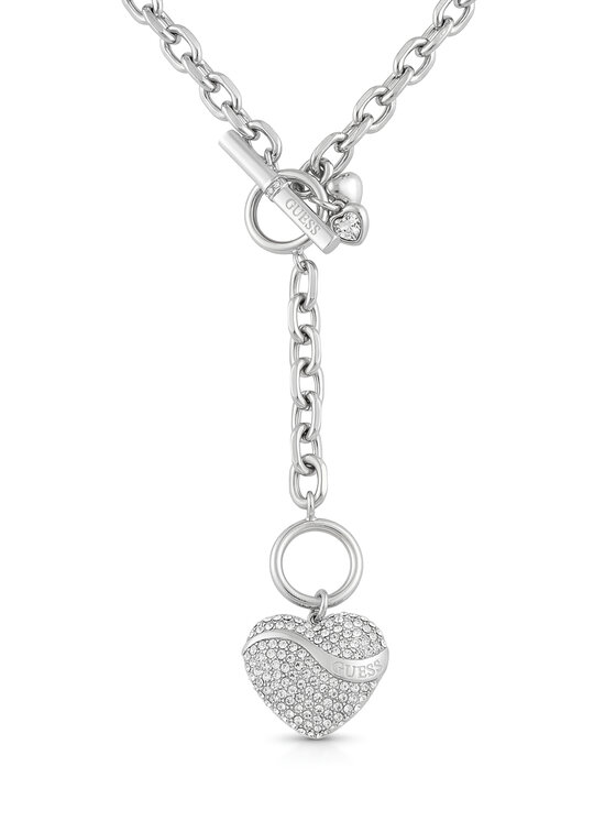 Guess Ogrlica Guess JUBN04 494JW Srebrna