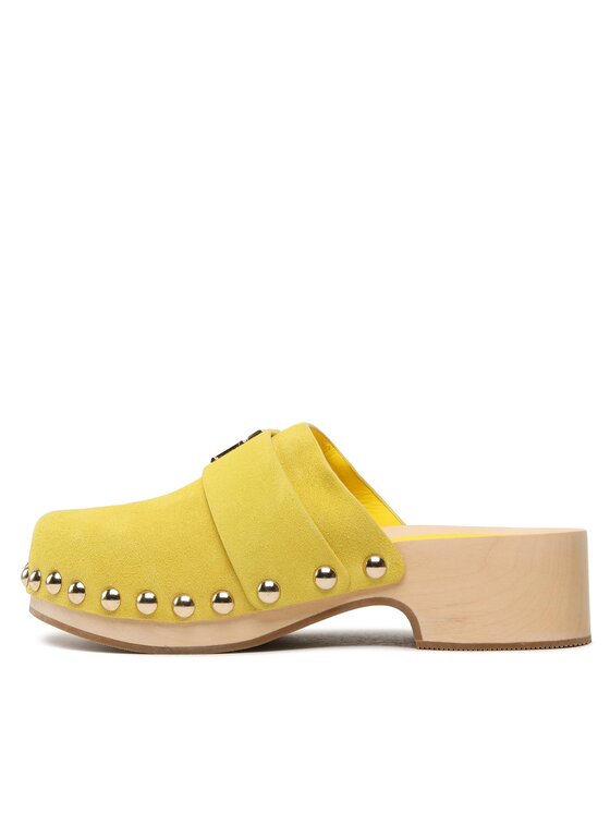 Tommy Hilfiger Сабо Tommy Hilfiger Th Clog Suede FW0FW07171 Жълт