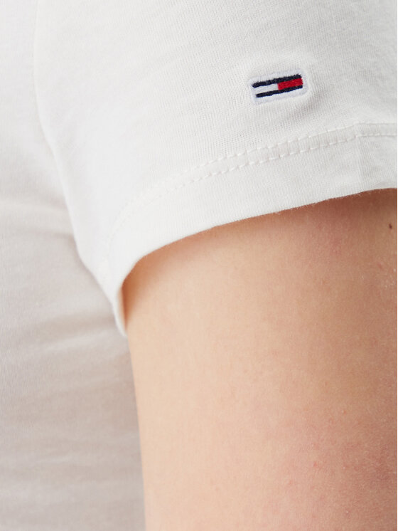 Tommy Jeans Tommy Jeans Majica Essential DW0DW19447 Écru Slim Fit