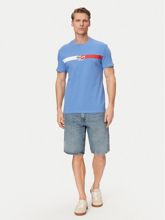 Tommy Jeans Tommy Jeans Camiseta DM0DM22539 Azul Regular Fit