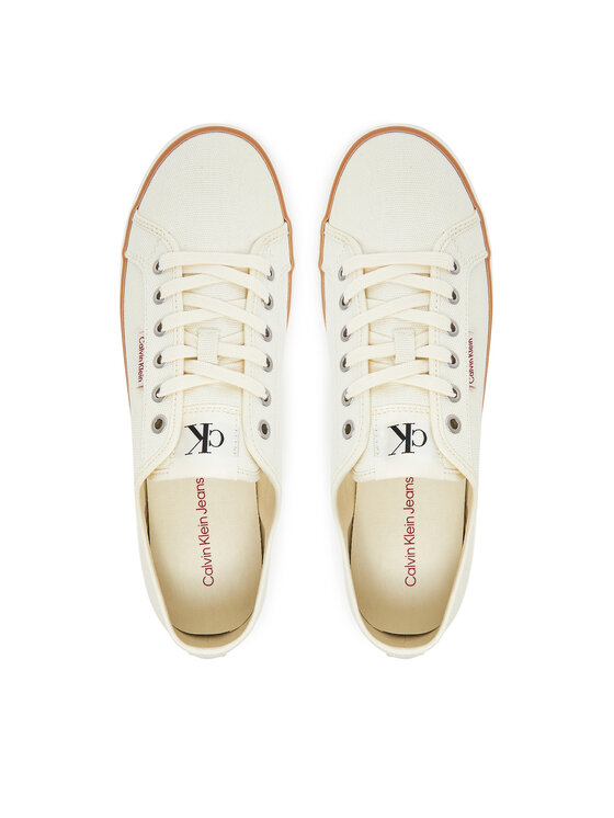 Calvin Klein Jeans Tenisenes Calvin Klein Jeans Ess Vulc Low Mg Cv YM0YM01301 Bēšs