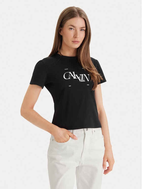 Calvin Klein Jeans Calvin Klein Jeans Camiseta Seasonal LV047F808G Negro Slim Fit