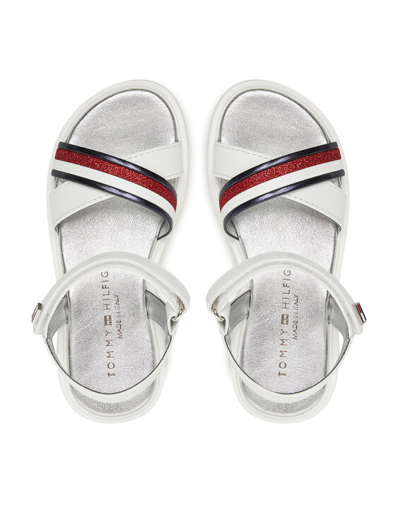 Tommy Hilfiger Basutės Tommy Hilfiger Sandal T4A2-33799-0273 Balta