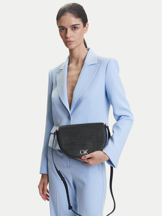 Calvin Klein Kabelka Calvin Klein Ck Hw Crossbody Saddle Bag_Tex K60K613233 Černá