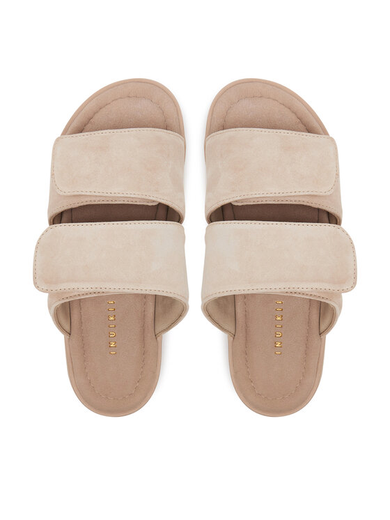 Inuikii Шльопанці Inuikii Classic Suede Velcro 70104-128 Бежевий