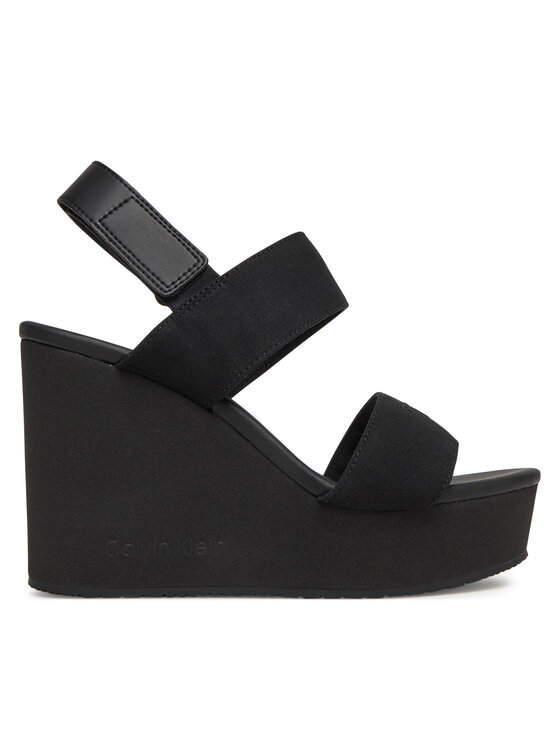 Calvin Klein Jeans Sandales Calvin Klein Jeans Wedge Sandal Webbing In YW0YW01790 Melns