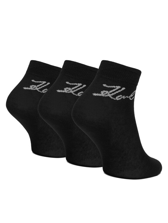 KARL LAGERFELD Garās zeķes KARL LAGERFELD A4W47031 Melns