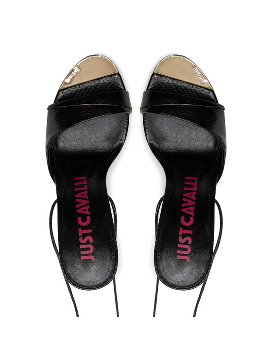 Just Cavalli Сандали Just Cavalli 76RA3S21 Черен