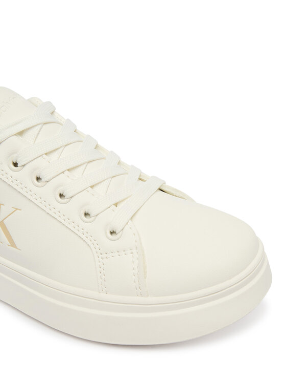 Calvin Klein Сникърси Calvin Klein Low Cut Lace Up V3X9-83300-1355 Бял