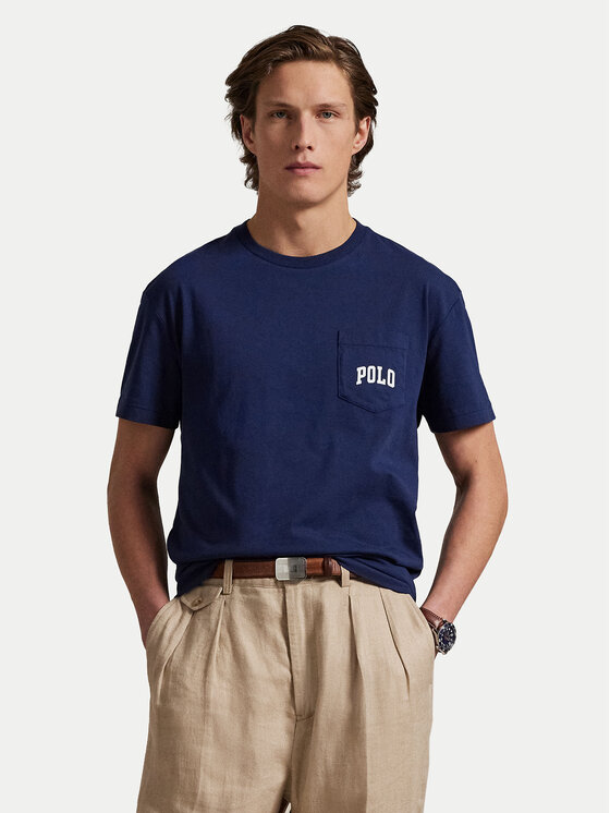 Polo Ralph Lauren Polo Ralph Lauren Футболка 710974585001 Cиній Custom Slim Fit