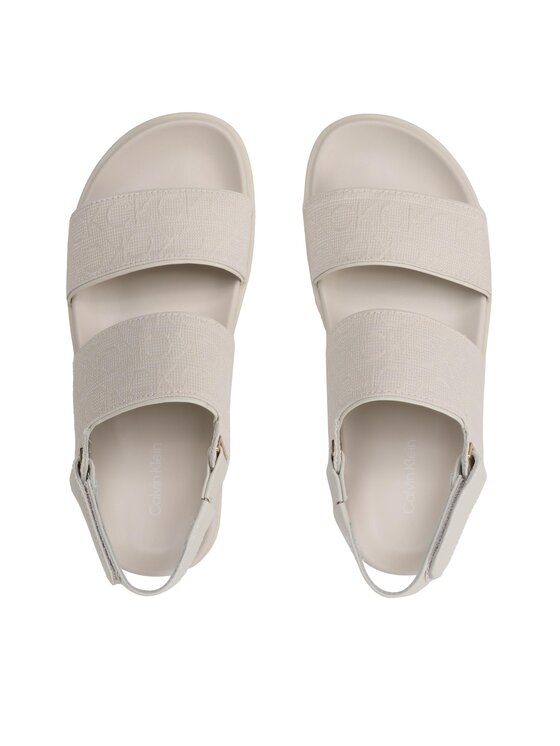 Calvin Klein Sandále Calvin Klein Adj Sandal W/Hw-Jq HW0HW01491 Béžová